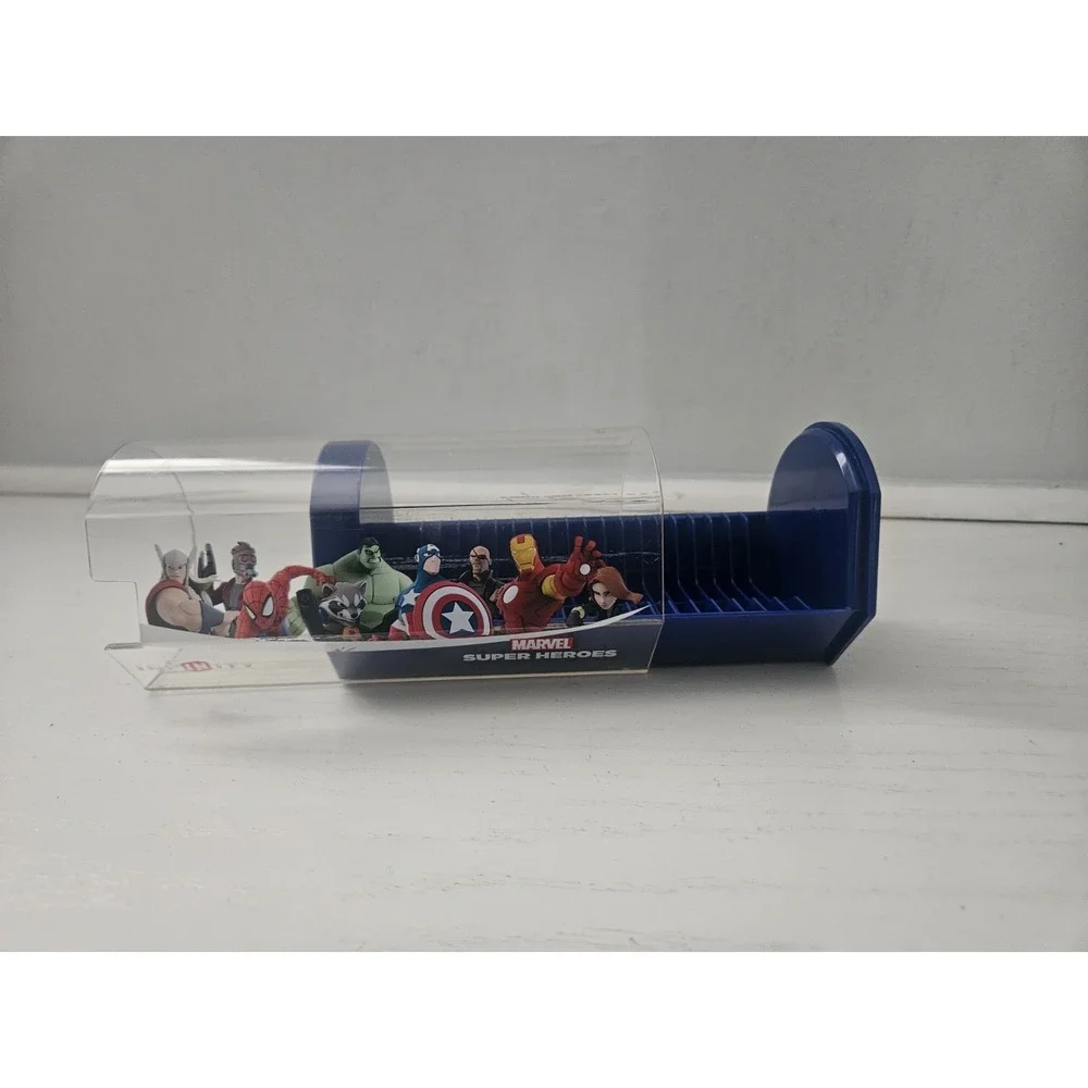 Disney Infinity Power Disc‎ Carrying Case Blue Marvel Super Heros **Read**